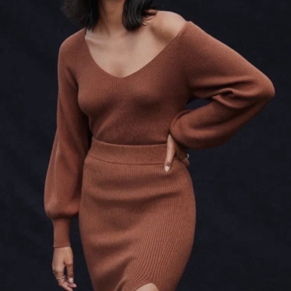 Abercrombie & Fitch Burnt Orange Pencil Skirt